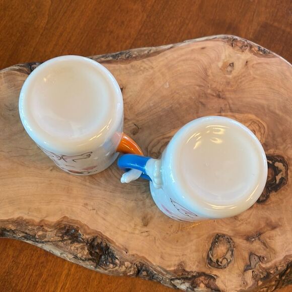 Vintage Whimsical Papel People Linking Arms Mug Set 1976 - Picture 5 of 5